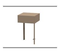 Le Marquier Meuble de cuisine extérieure Angle MC80AE22 Taupe