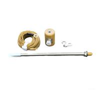 Support d'antenne à filetage M10 avec adaptateur SO239 pour émetteur à ondes courtes 5,6 m - Plage de fréquence 13 5-55 MHz - Matériau ABS - Type M - Interface femelle pour utilisateurs radio (jaune +