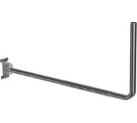 Support d'antenne avec Longueur et Hauteur réglables, adapté pour Les gouttières Longues et Les Murs, équipé d'un coude à 90°, idéal pour Les antennes de télévision d'extérieur, Les antennes Starlink