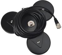 Support D'antenne Magnétique Uhf-Femelle (So239), Base Magnétique Anticorrosion, Support D'antenne Avec Câble Rg-58 De 5 M Pour Véhicule Mobile Yaesu Midland Icom Motorola Transceiv