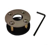 Support d'antenne pour trépied - Base de tube M 1/4" et 3/8" - Filetage en acier inoxydable - Noir - 50 cm - UV - Ondes courtes - Montage extérieur (sans feeder)