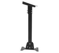 Support D'antenne sur Mât 1,6 Pouce en Fer, Montage Résistant | Base Noire pour Antenne et Parabole, Usage Mural ou Marin, Réglage en Hauteur, Installation Stable