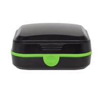 Support D'appareil Auditif Portable, Boîte de Poche PVC et Mousse Noire | , Conteneur Compact pour Aides Auditives, Usage Maison ou Bureau, Protection et Rangement