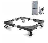 Support D'appareil Réglable Avec Roulettes, 40-60 Cm, Capacité 150 Kg | Base De Chariot Extensible For Machine À Laver Avec Roulettes Verrouillables, Réfrigérateur