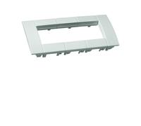 Support d'appareillage 45x45 triple Pure pour goulottes alu - HAGER GT4539016