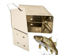 Support d'appât compact - Mangeoire de pêche en maille, piège de pêche portable | Porte-appâts pour la carpe, mangeoires de pêche à la carpe, leurre de crabe, poisson-chat, pièges de lancer pour lac