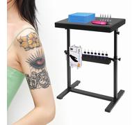 Support D'Appui-Bras Tatouage Repose-Bras Tatoueur Professionnel Noir, Bras De Tatouage Fer PU Éponge 60x40CM Repose-Bras Ergonomique, Hauteur Réglable Pour Bras Main Poignet Épaule Studio Salon