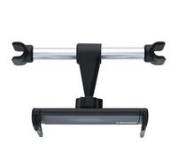 Support d'Appui-tête Voiture pour Smartphone / Tablette Réglable 12 à 21cm Dunlop Noir