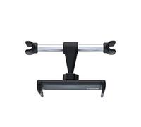 Dunlop Support appui-tête voiture smartphone/tablette Réglable 12–21 cm 360° Noir