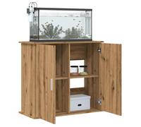 vidaXL Support d'aquarium Chêne artisanal 81x36x73 cm Bois d'ingénierie