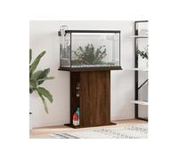 Support d'aquarium chêne marron 36x75x72,5 cm bois d'ingénierie 833654