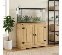 Support d'aquarium Corona Bois de pin massif Mobilier Aquatique Cadre vidaXL vid