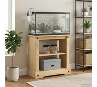Support d'aquarium Corona Bois de pin massif Mobilier d'Aquarium vidaXL vidaXL