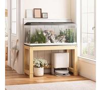 Support d'aquarium en métal, Support pour Terrarium, pour Reptiles, Tortues, Aquarium, étagère en Bois pour Salon, entrée, hôtel(80 * 50 * 50cm)