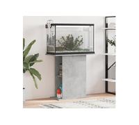 Support d'aquarium gris béton 36x75x72,5 cm bois d'ingénierie 833651