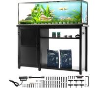 Support d'aquarium pour réservoir de poissons de 75 gallons - 132 x 50 x 82 cm - Support de réservoir de tortues en acier et MDF - capacité de charge de 284 kg - Support de réservoir de reptiles avec