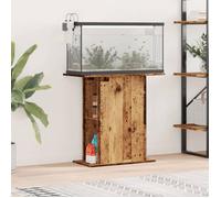 Support d'aquarium - Vieux bois - 36x75x72,5 cm - Bois d'ingénierie - Montage facile