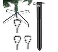 Support d'arbre de Noël en métal, support d'arbre artificiel, résistant à l'usure, avec support pour poteaux de 1,3 à 3,2 cm, solution idéale pour