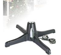 Support d'arbre de Noël Rotatif à 360 °, Support d'arbre de Noël Rotatif en métal et Alimentaire, Porte-Arbre Artificiel électrique réglable, Courir à uiet, s'adapte à des Troncs de 0,9 à 1,25 p Plug