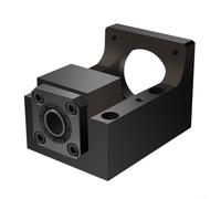 Support d'arbre de support pour moteurs pas à pas 86 mm 57 mm Construction en acier usiné 45 1 pièce (YR12-57)