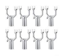 Support d'arbre en métal galvanisé - 8 pièces - Support de branche en forme de Y - Réglable - Pour arbre fruitier - Tige de plantation - Kit d'aide au jardin