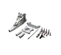 Support d'arbre réglable électrique avec trou de 4 mm (alliage d'aluminium d'aviation), pour niveau de compétition, dimensions : 70 mm x 37 mm x 33 mm (argent)