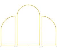 Support d'arc de mariage, décoration élégante, utilisation polyvalente, 3pcs couronne 18M, comme indiqué dans l'image
