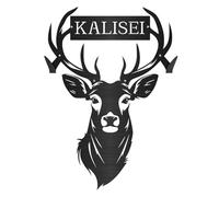 Support d'arc en métal personnalisé en forme de tête de cerf - Décoration murale en métal - Équipement de chasse à l'arc - Présentoir debout - Support d'arc - Cadeau de chasse pour papa chasseur