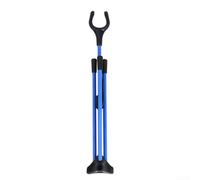 Support d'arc portable avec base triangulaire pour un soutien stable, idéal pour les arcs d'extérieur (bleu)