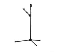 Support d'arc recourbé en fibre de verre avec support de barre d'équilibre réglable et support de corde en forme de U pour un rangement stable du matériel dans les sports de plein air, noir