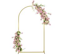 Arche Décorative - Arche De Mariage - Arche De Ballon - Dim. 120l X 40l X 220h Cm - Métal Doré