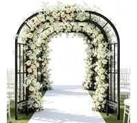 Support d'arche de mariage, 2,3 m de haut, arche en métal arqué pour une utilisation en extérieur avec décoration florale, idéal comme toile de fond pour les cérémonies, tonnelle de jardin pour