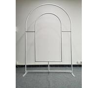 Support d'arche de mariage en alliage d'aluminium, cadre d'arche floral épais de 32 mm, design mural ouvert, support de toile de fond de fête, 1,5 m x 2,3 m