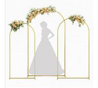 Support d'arche de mariage en métal robuste - Cadre de toile de fond réglable pour photographie, événements et décoration de fête