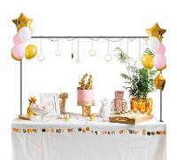 Support d'arche en métal, au-dessus du support de barre de table, réglable sur le cadre d'arche de table, noir, support d'arc réutilisable pour Thanksgiving, Halloween, Noël