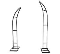 Support d'arche en métal pour toile de fond durable en forme de demi-lune pour mariage, anniversaire, remise de diplôme