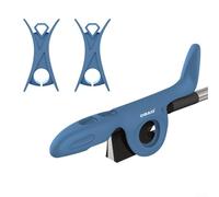 Support d'archet de violon en silicone avec clips de positionnement d'arc pour violonistes débutants pour maintenir une bonne prise en main de l'arc et améliorer les compétences de jeu (bleu)