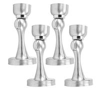 Support d'arrêt de Porte, 4 Pièces/Ensemble d'arrêt de Porte, Loquet de Support d'arrêt de Porte Magnétique en Acier Inoxydable de 3 Pouces, Butée de Porte Protégeant la Porte