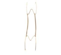Support d'assiette réglable en acier inoxydable pour affichage mural (15,2 à 40,6 cm) - Cadre à clip doré démontable, sécurise les assiettes et les plats décoratifs (35,6 cm)