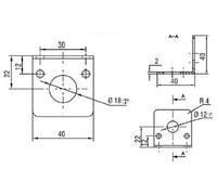 Support Datalogic ST-1218 95ACC3340 (L x l x H) 40 x 40 x 40 mm 1 pc(s)