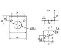 Support Datalogic ST-1218 95ACC3340 (L x l x H) 40 x 40 x 40 mm 1 pc(s)