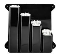 Support d'attache de câble mural universel | Organisateur de câbles et d'attaches avec 4 poches | Porte-outil pour la gestion des câbles et du câblage | Boîte de rangement industrielle pour ateliers,