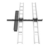 Support D'attelage De Moto En Aluminium De 600 LBS, Support De Vélo Toutterrain Robuste Monté Sur Attelage Avec Rampe De Chargement Et Dispositif De Verrouillage, Support Arrière De Moto For 2 Vélos F
