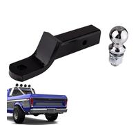 Support d'attelage de remorque rabattable - Tête sphérique de 6 000 Lb avec clip de goupille | Barre de remorquage du récepteur en acier résistant | Idéal pour camions, SUV, caravanes, remorques