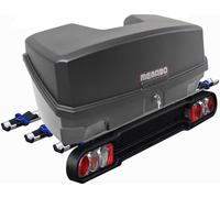 Support d'attelage Race 3 Porte-vélos arrière 3 roues rabattable QuickStop + Nekkar noir Coffre à bagages 300 litres