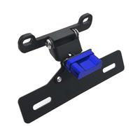 Support D'autocollant pour Plaque D'immatriculation Arrière De Moto Garde-Boue Accessoire Court Style Sportif Compatible avec Suzuki GSX1300R 2008-2023(Bleu)