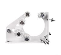Support d'auvent mobile rétractable en acier pour camping-car, van - Base réglable - Tube de 60 à 65 mm - Blanc