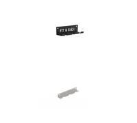 Support de 3 barres mural vertical Fit & Rack Noir 37 cm