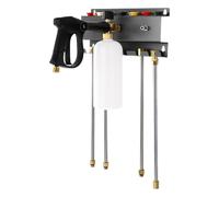 Support De À Mousse - Fer 11,02x5,91x1,97 Pouces | Support De Rangement pour Laveuse en Mousse | SupportMural pour Pistolet De Lavage, PourNettoyeur Haute Pression, Lance À MousseDe Neige, GA