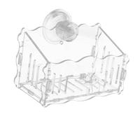 Support de à ventouse pour aquarium - Pot de fleurs transparent pour aquarium avec ventouse, décoration d'aquarium